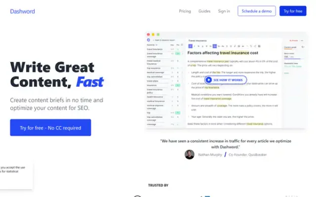 Content brief generator
