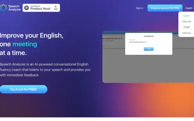 ELSA Speech Analyzer ELSA Speech Analyzer