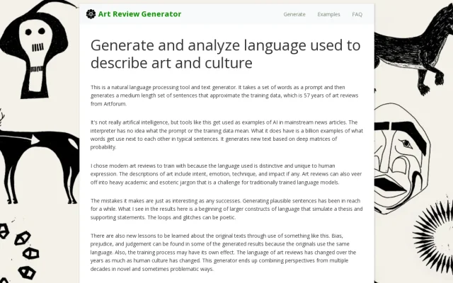 Art Review Generator