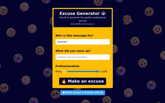 Excuses Generator