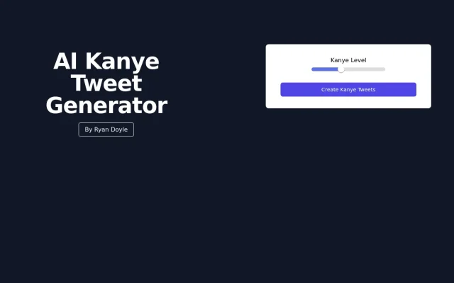 Kanye Tweet Generator