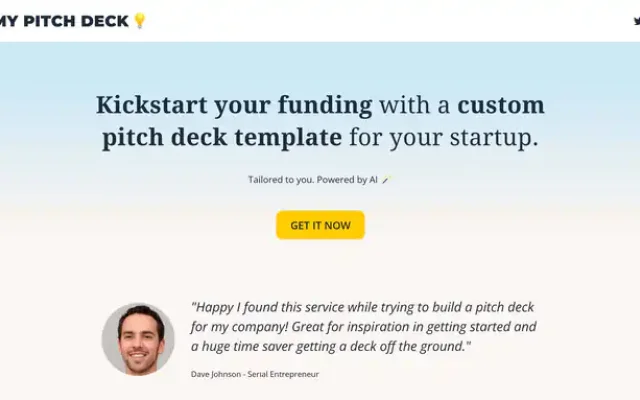 My Pitch Deck My Pitch Deck
