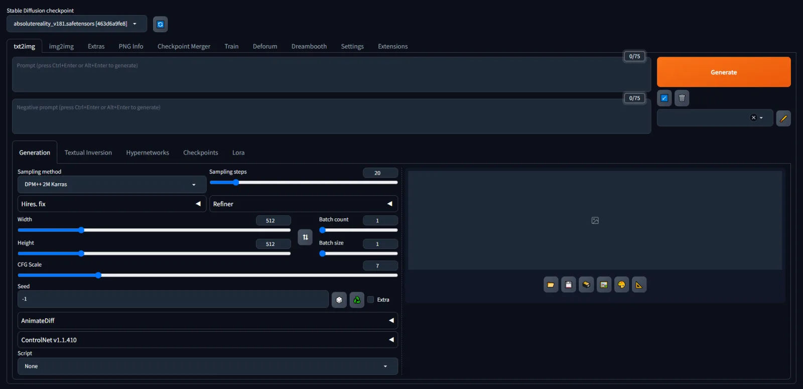 Как применить режим темной темы в Stable Diffusion