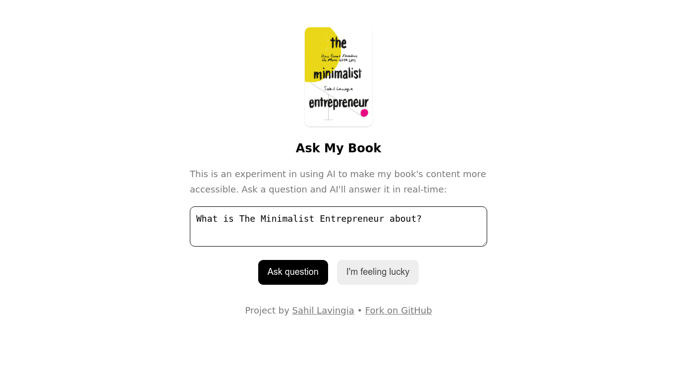 Ask My Book