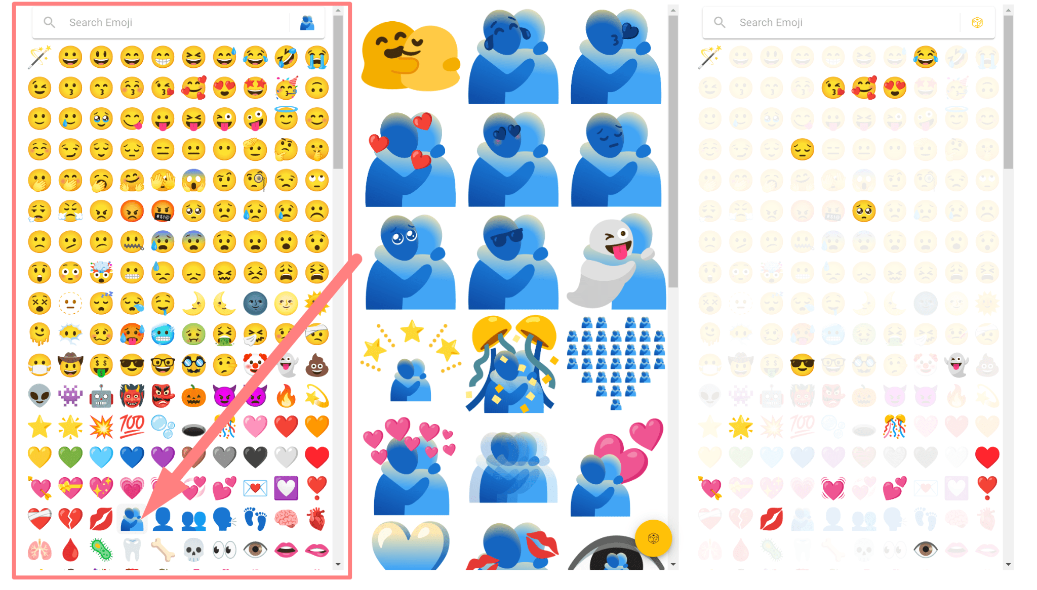 Как объединить два эмодзи в один