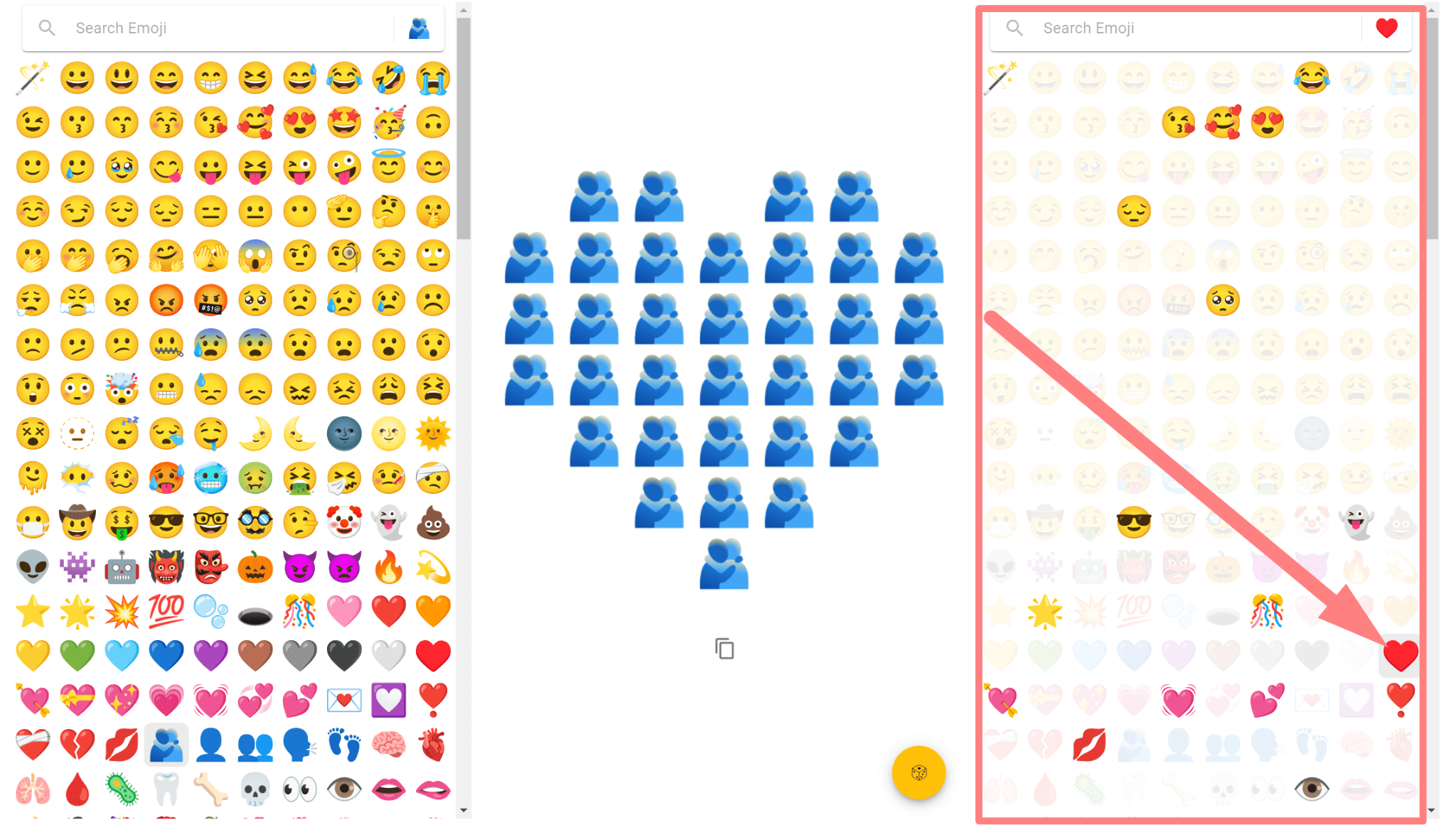 Как объединить два эмодзи в один