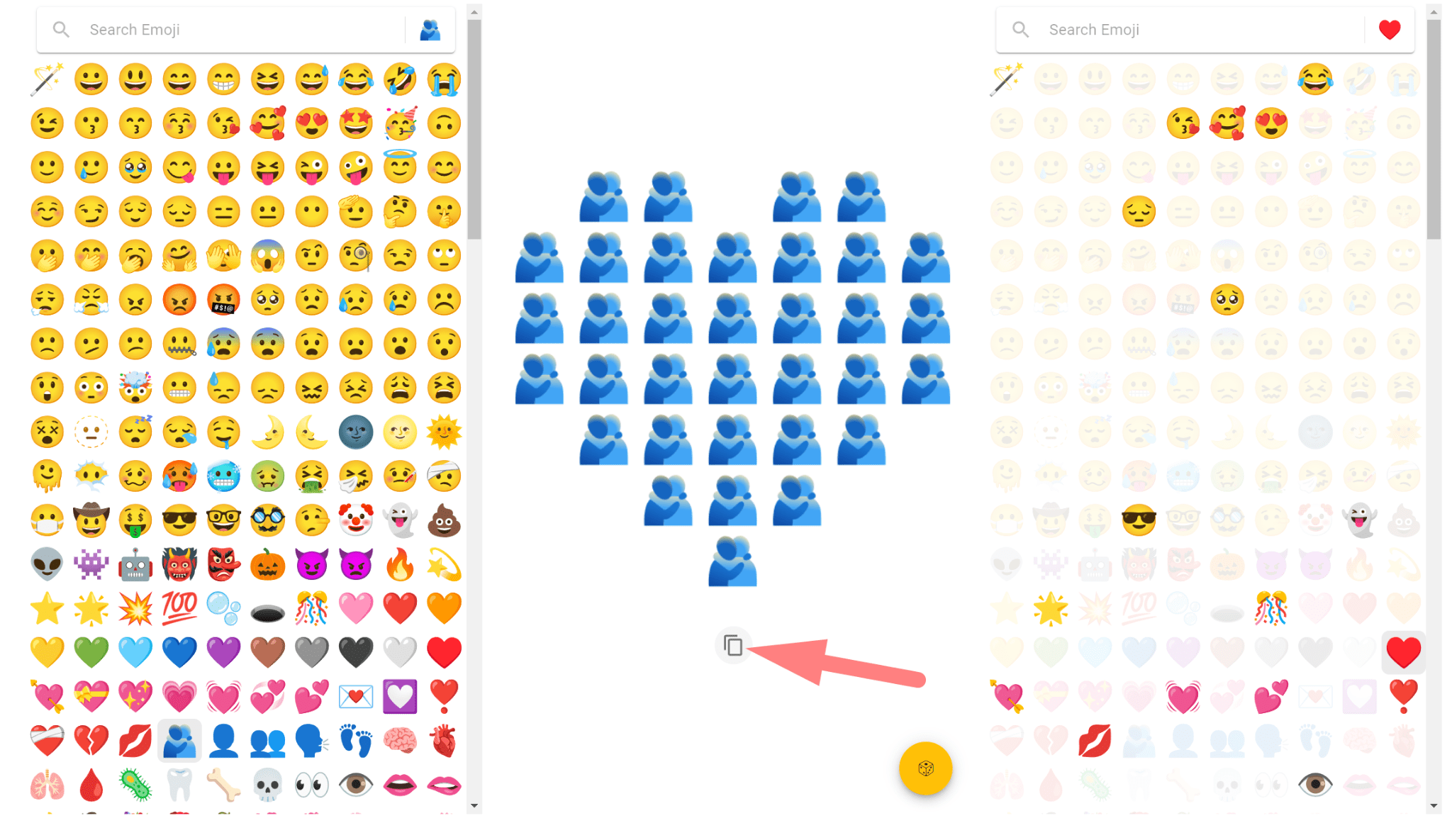 Как объединить два эмодзи в один
